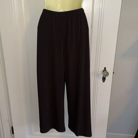 Chico’s black pull on full leg cropped polyester/spandex pants - Picture 5 of 8